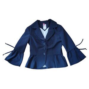 Yoana Baraschi 8 Black Blazer‎ Peplum Jacket Victorian Whimsygoth Gothic